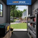 6X4 FT Outdoor Storage Shed with Floor, Dark Grey, Customized